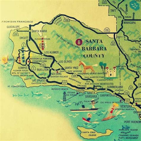 MAP Santa Barbara In California
